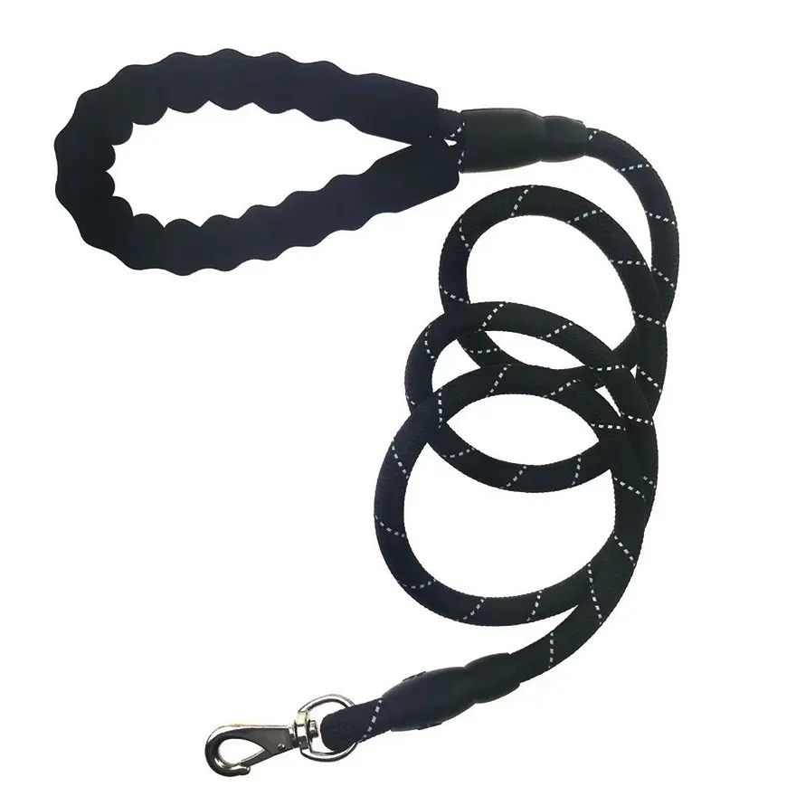 Толстый нейлоновый поводок для собак удобный кожаный с управлением ошейник