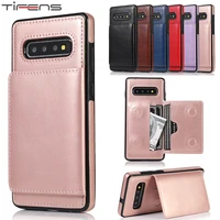 Leather Case For Samsung Galaxy S21 S20 Ultra S10 Plus Note A50 A70 Wallet Card Slots Holder Phone Bags Cover