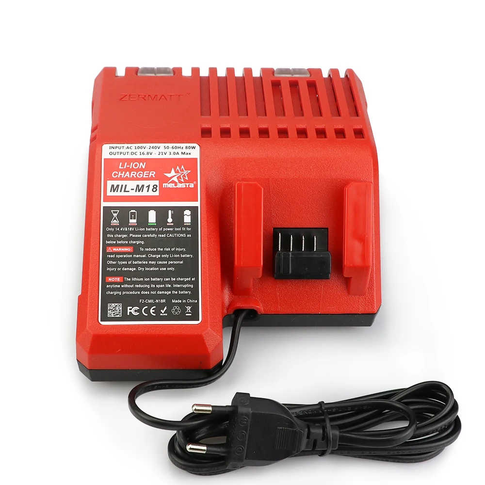 Запасное зарядное устройство Melasta для литий-ионного аккумулятора Milwaukee M18 14 4 V 18V