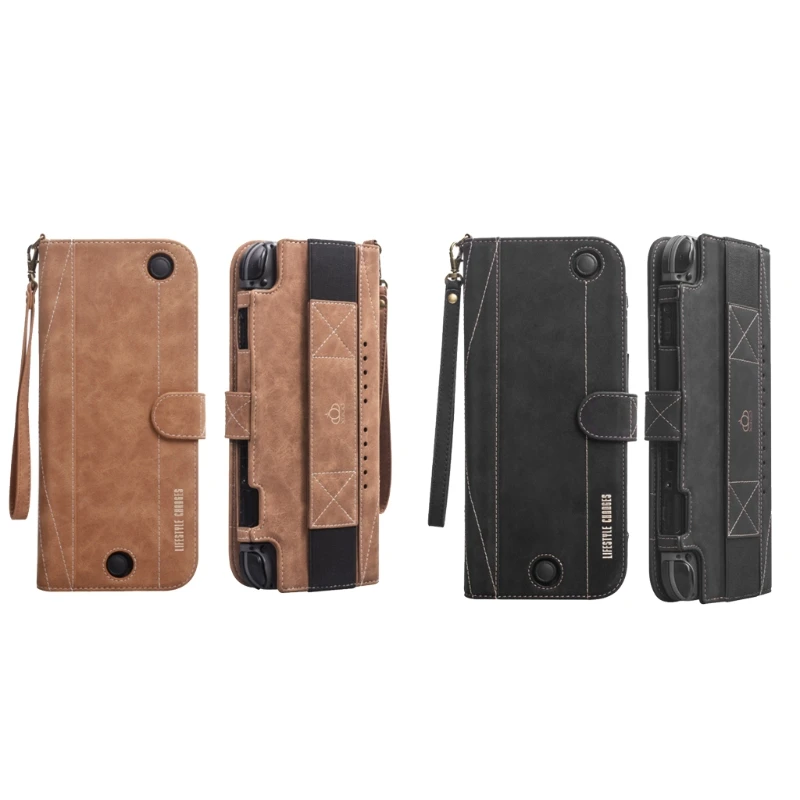 

Новинка 2021 г., многофункциональный кожаный чехол для хранения аксессуаров для консоли коммутатора