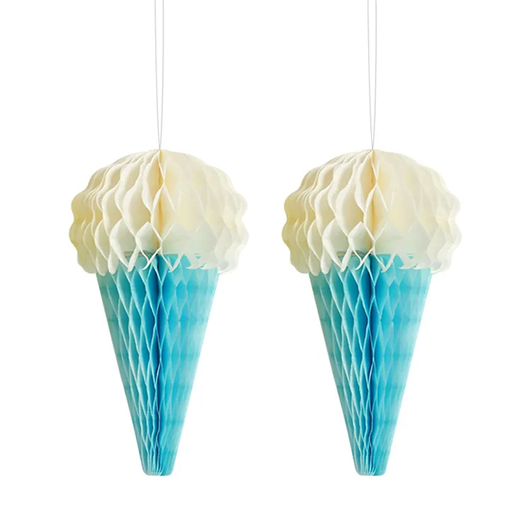 Украшение на детский день рождения сотовые шарики для мороженого Пончик