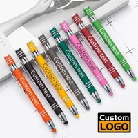 metal capacitor ballpoint pen multicolor touch screen pen gift promotion advertising pen student school stationery custom logo