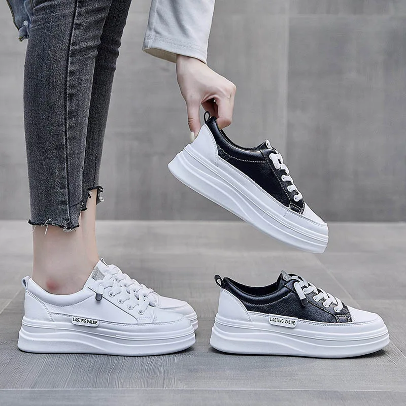 

Sneakers Women Fashion Casual Shoes Women Winter Thick Bottom Lace Casual Shoes Trend Zapatos Mujer 2020 Tenis Feminino