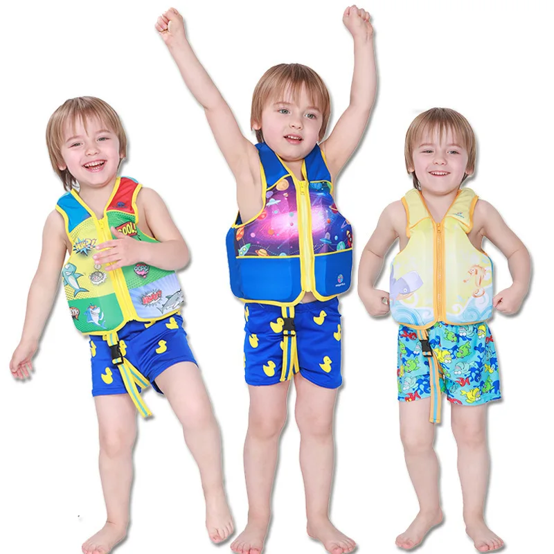 

Life Vest Kids Children Kids Flower Shark Printed Life Jacket Kayak Pool Beach Swimming Child Lifesaver -40