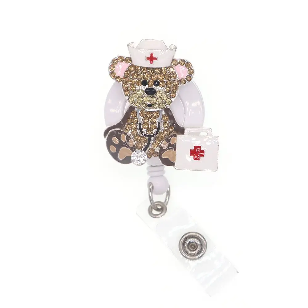 cartoon nurse scrubs retractable id badge holder reel for accessories | Украшения и аксессуары
