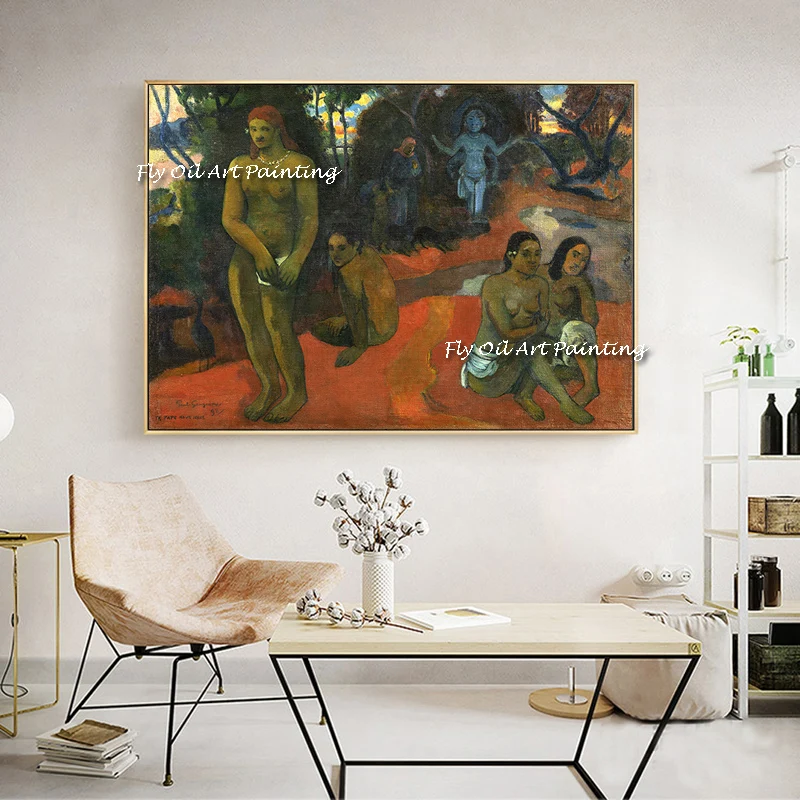 

The French Impressionism Paul Gauguin Handmade Modern Oil Painting Abstract Corridor Wall Artworks Home Decor Nude Woman Girls