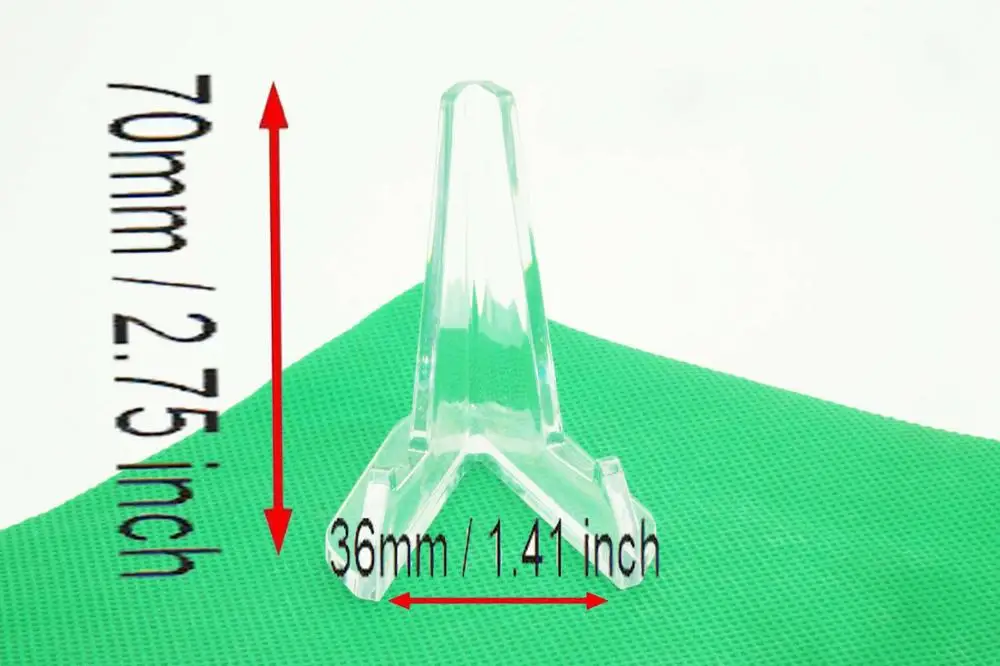 Акриловая монета минералы пластины карты значок Дисплей мольберт стенд