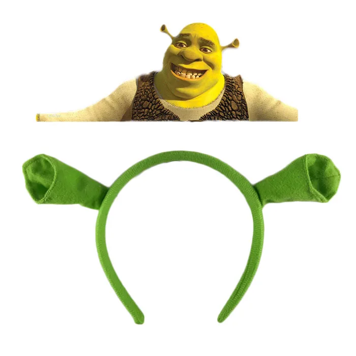 Шрек для волос детей школьная повязка гигантская на голову |