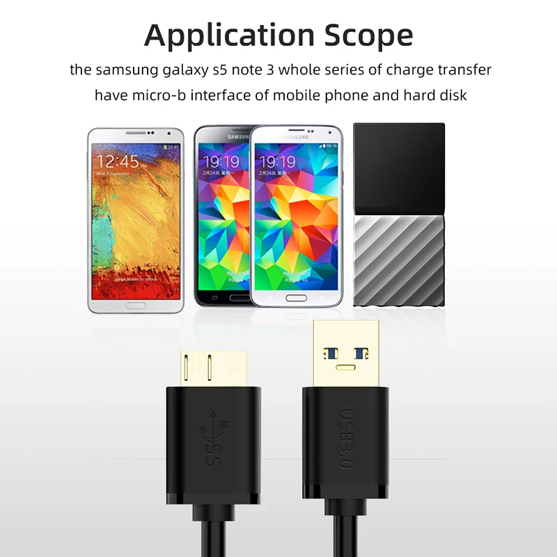 0 5 м/1 м USB кабель A к Micro B зарядный шнур для Samsung смартфона внешний жесткий диск HDD