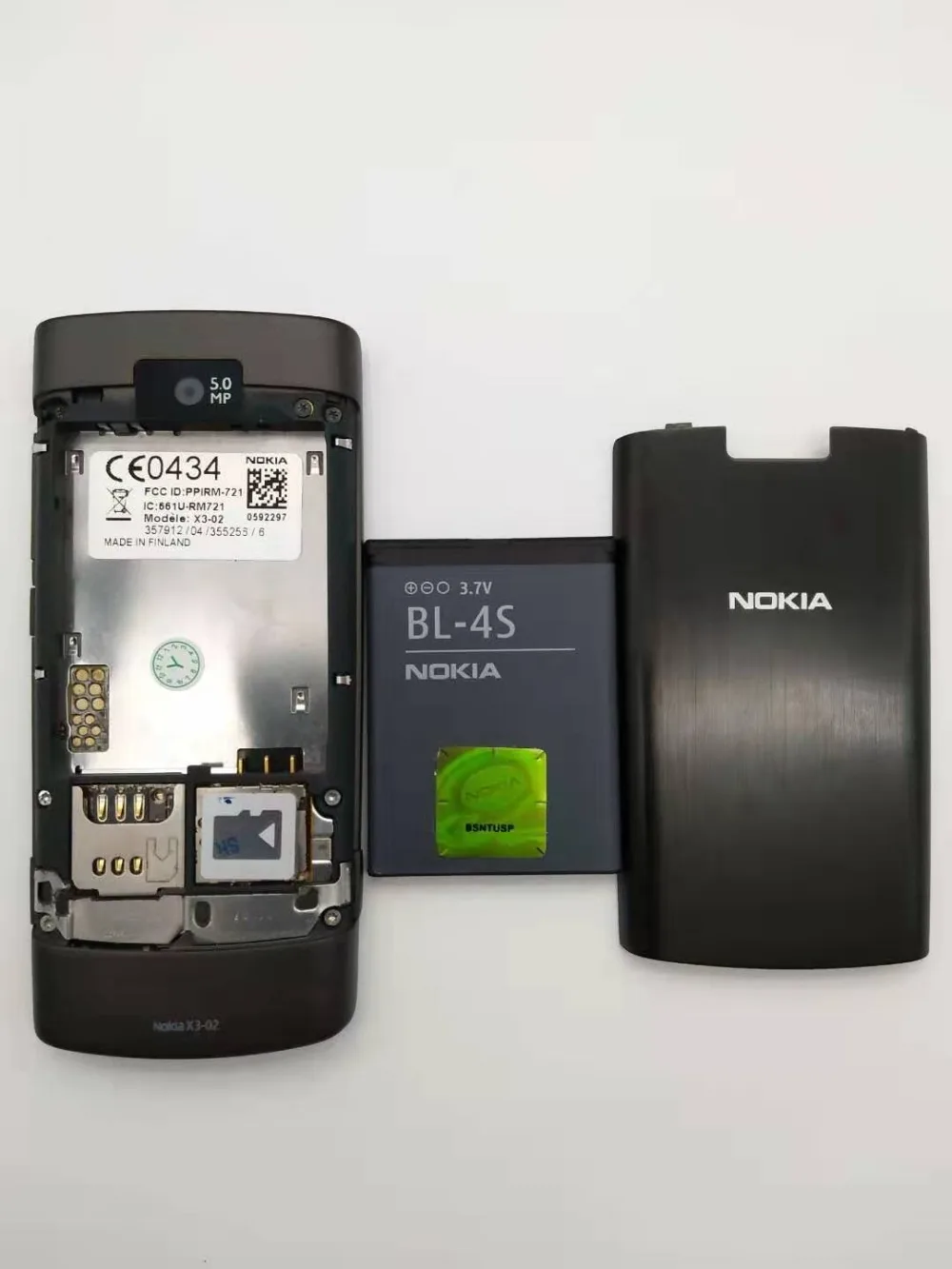 Nokia X3-02 3g мобильный телефон 5.0MP с русской клавиатурой 5 цветов отремонтированный