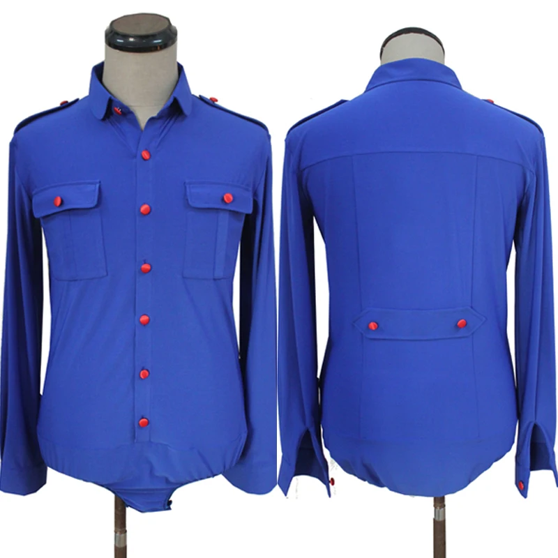 

Men'S Latin Dance Costumes Long Sleeve Shirts Exercise Clothes Latin Performance Clothes Adults Male Competition Clothes DN7925