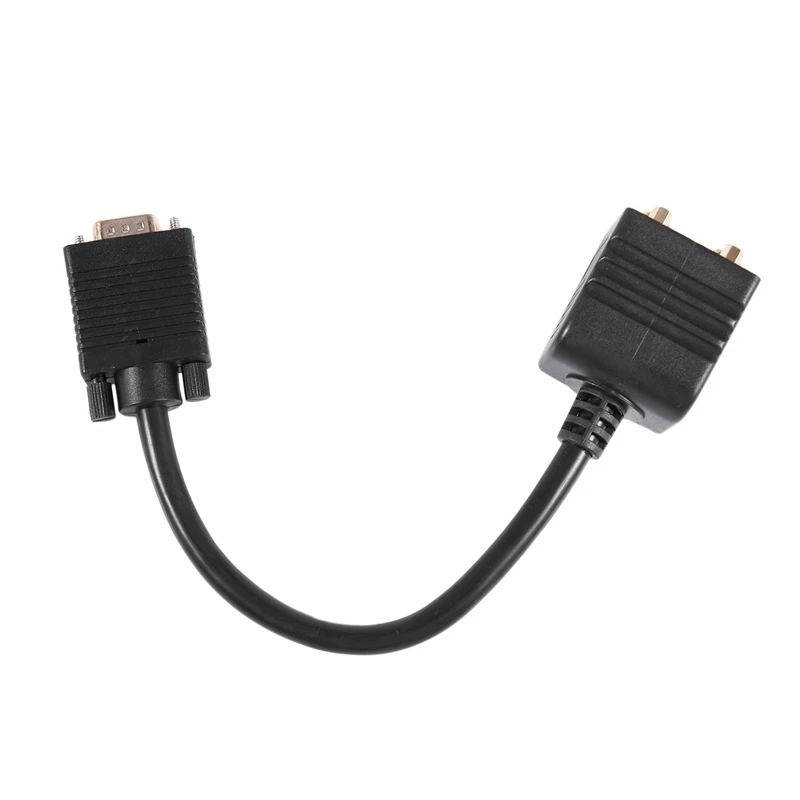 Позолоченный VGA(HD15) папа к женскому x 2 (1 шт. мониторам) для видео сплиттер с высоким