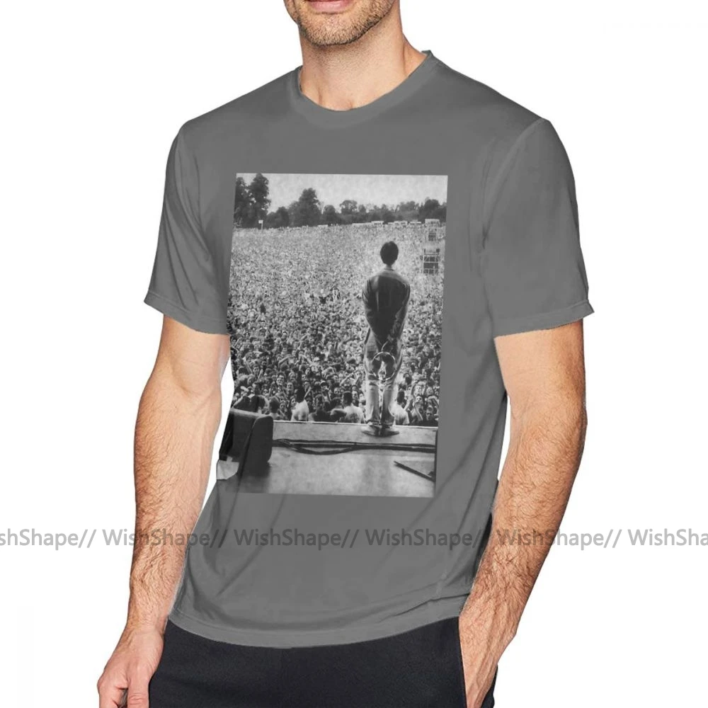 Футболка Oasis, футболка Oasis Knebworth, Пляжная футболка с принтом, свободная Милая Мужская футболка с коротким рукавом из 100 хлопка