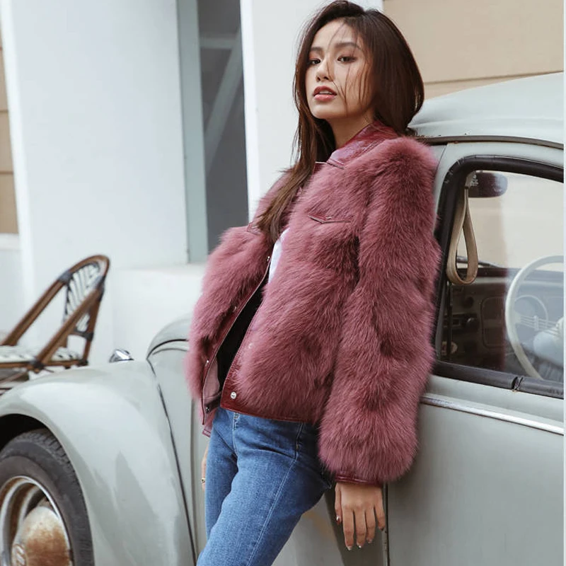 

HStar 2019 Winter Solid Women Fashion Faux Fur Coat Lady Single Breasted High Street Outerwear Female Autumn Jacket