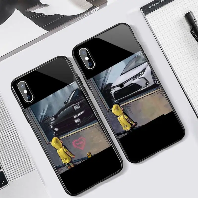

JDM Cool japan car Phone Case Tempered glass For iphone 6 7 8 plus X XS XR 11 12 13 PRO MAX mini