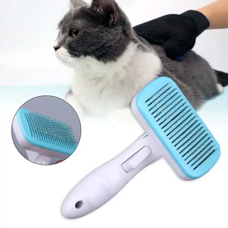 

Pet Dog Hair Removal Needle Combs Fur Cleaning Brush Grooming Large Size Combs Tool Candy Color Non-slip Pets Hair Brushes