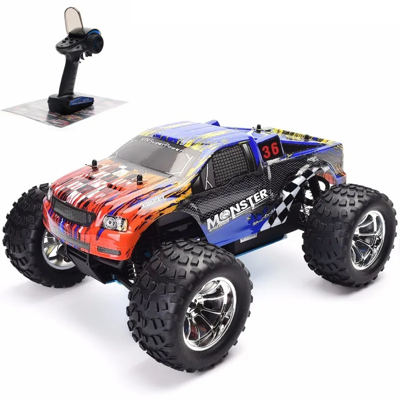 HSP RC автомобиль 1:10 масштаб две скорости внедорожный монстр грузовик Нитро Газ мощность 4wd Дистанционное управление автомобиль высокая скорость хобби гоночный RC автомобиль - Цвет: 94108BU