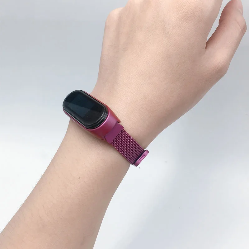 Для Xiaomi mi Band 3 4 mi lanese Loop mi Band 3 наручный ремешок mi band 4 металлический браслет умные часы ремешки для Xiaomi mi band 4 Новинка