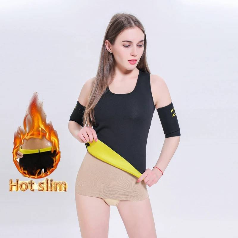 Плюс Размеры Для женщин BodyShapers неопрена сауна ultra Sweat Shaperwear Для женщин для похудения, термо платье с резинкой на талии тренер моделирующий корсет Топы