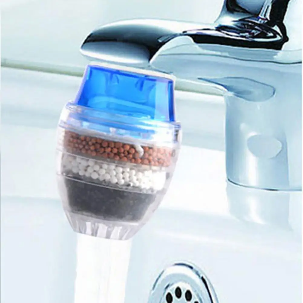 Фильтр для воды 5 слоев активированного угля очиститель кухни ванной кран