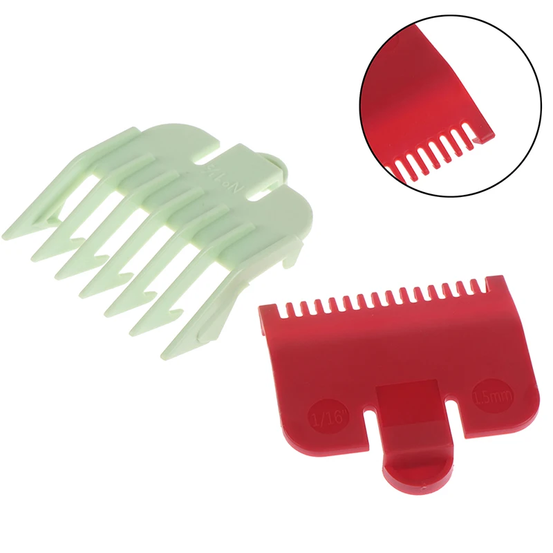 

2Pcs/set Hair Clipper Guide Comb Beard Trimmer Comb Trimmer Head Shaver Comb Replacement Clipper Blade Cutter Hair Grooming