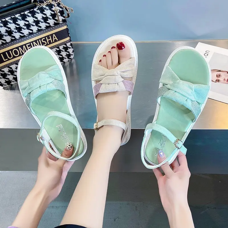 

Women Sandals Platform Beach Roman Sandals High Quality Comfortable Female Footwear Casual Open Toe Flat Gladiator Sandals