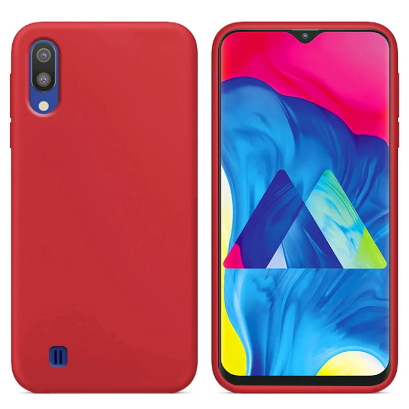 Роскошный жидкий силиконовый чехол для samsung Galaxy M10 мягкая задняя крышка сотового