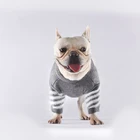 Пуделем; Свитер для собак, товары для чихуахуа, серый хлопковый свитер для шнауцер наряд для костюм для мопса PC1072