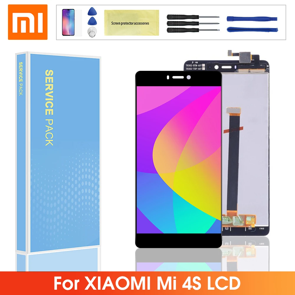 Оригинальный ЖК дисплей для Xiaomi Mi 4S M4s Mi4s + кодирующий преобразователь сенсорного