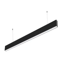 free shipping cost 1 2m 1 5m ra80 ip20 aluminum pc slim office suspended led industrial linear light systems