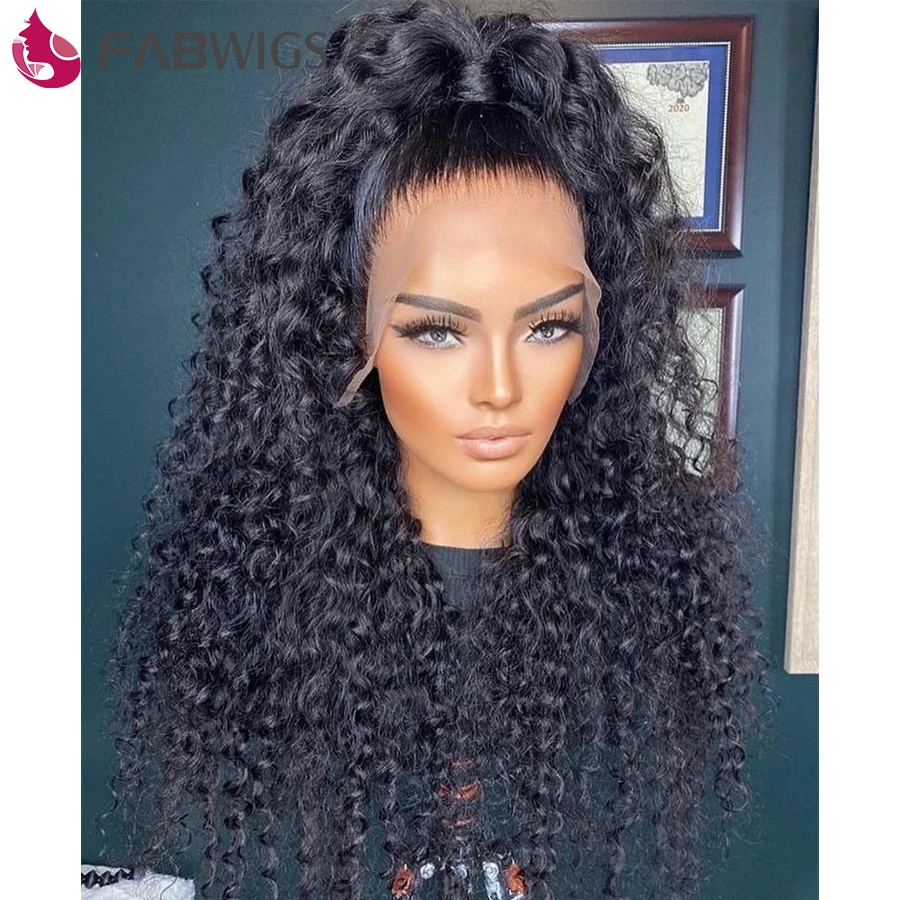 Fabwigs 13x6 глубокая часть парик фронта шнурка предварительно сорвал бразильские