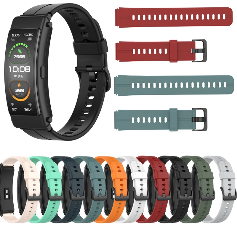 Ремешок силиконовый для Huawei TalkBand B6/B3 спортивный браслет смарт часов Band B6