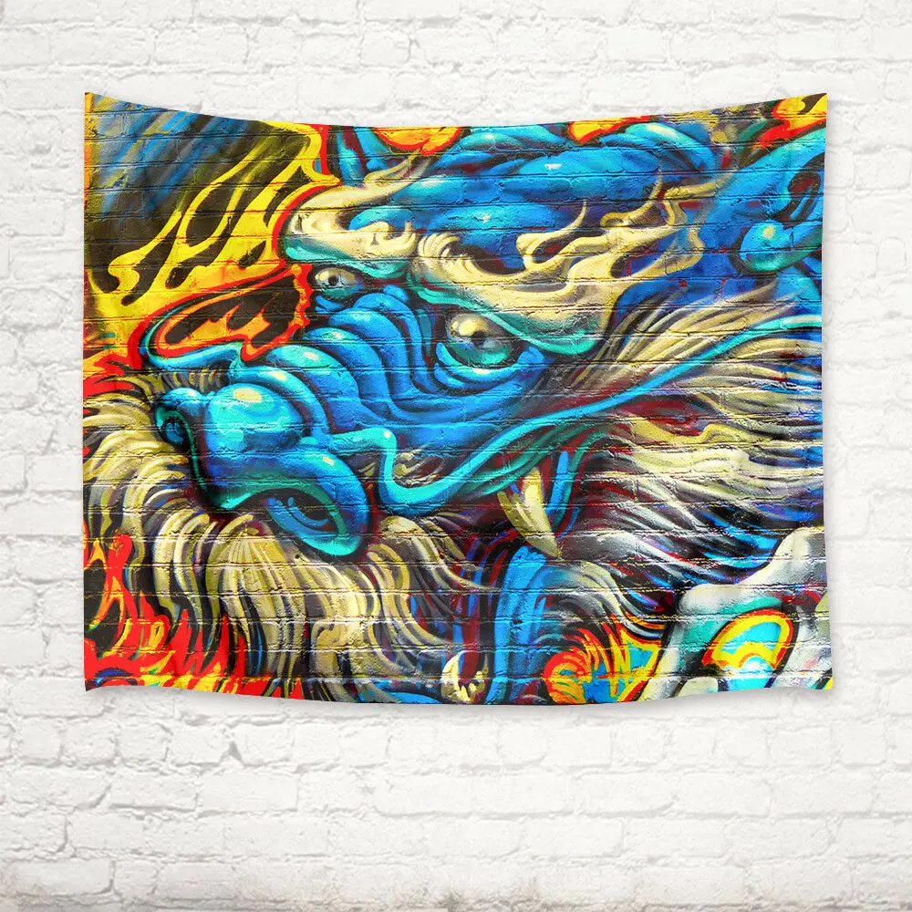 

Dragon Tapestry Wall Hanging for Living Room Custom Dorm Decor