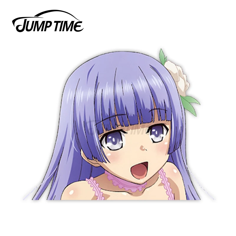 Виниловая наклейка с изображением девушки из аниме время прыжков | Автомобили и