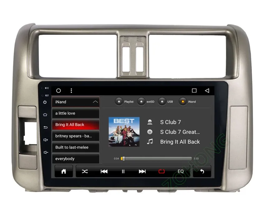 2.5D Octa 8 ядра Android автомобильный мультимедийный DVD плеер для Toyota Prado 150 2010 2011 2012 2013 авто автомобильный радиоприемник с навигацией GPS