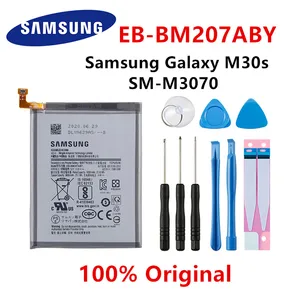 samsung 100 orginal eb bm207aby replacement 6000mah battery for samsung galaxy m30s sm m3070 mobile phone batteriestools free global shipping