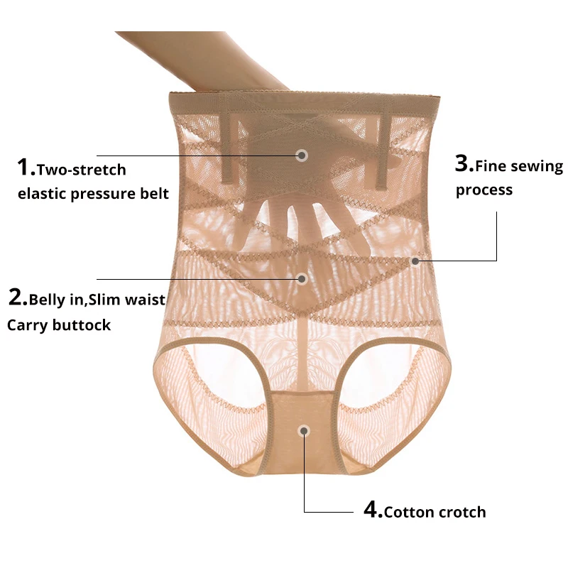 CXZD Высокая Талия Управление трусики Body Shaper Корректирующее белье стринги для Для