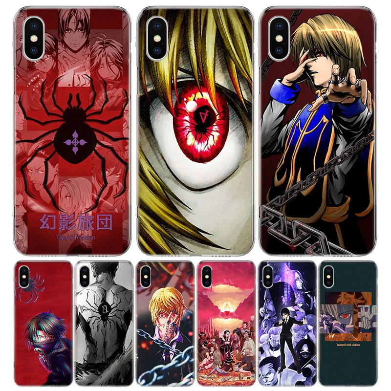 

Hunter X Hunter Phantom Troupe Phone Case For iPhone 13 12 11 Pro Max 6 X 8 6S 7 Plus XS XR Mini 5S SE 7P 6P Pattern Cover Coque