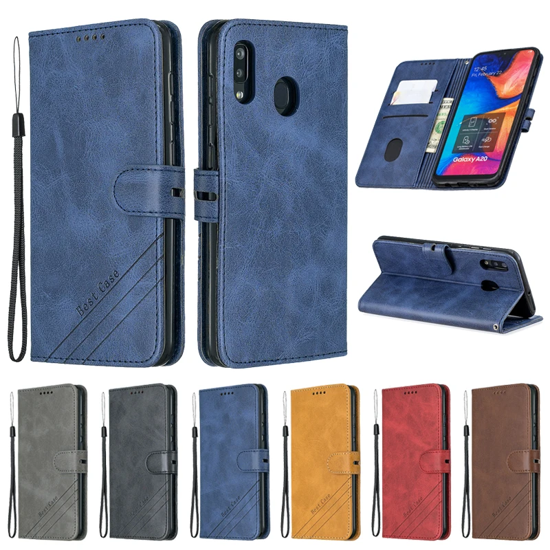 Чехол для Samsung Galaxy A40 кожаный чехол книжка телефона A 40 A405F Магнитный