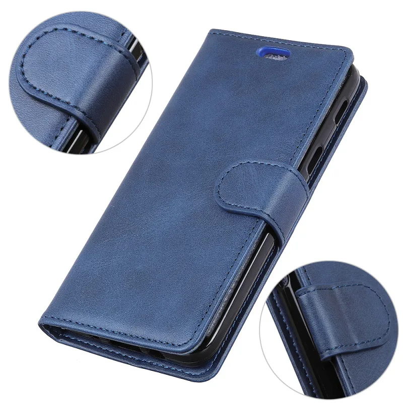 SSN - Blue Fundas для realme 2 3 5 Pro чехол Роскошный кожаный флип etui Обложка для книги для realme C2 3i X XT Q 3 5 pro Мягкий силиконовый чехол для телефона - Цвет: SSN - Blue