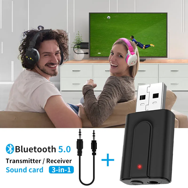 Для AUX Bluetooth TV PC USB передатчик приемник беспроводной аудио музыкальный адаптер