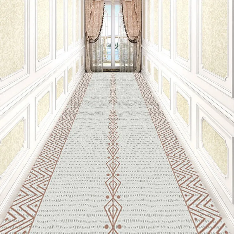 

Reese Aesthetic Rainbow Diamond Leaf Lobby Carpet Livingroom Bedroom Porch Anti Slip Rug Hallway Corridor Aisle Restaurant Decor