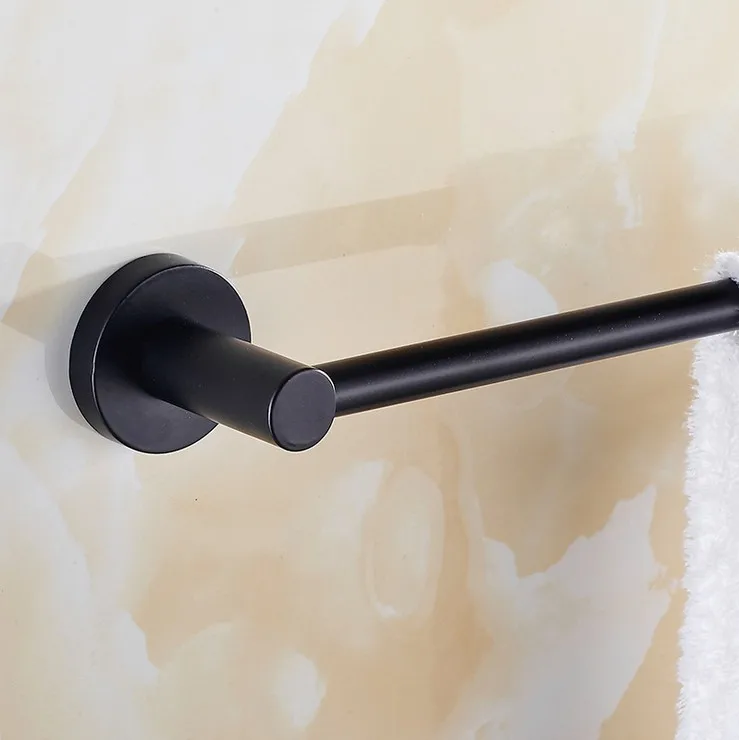 Современный простой чистый черный один полотенцесушитель винтажная Туалетная