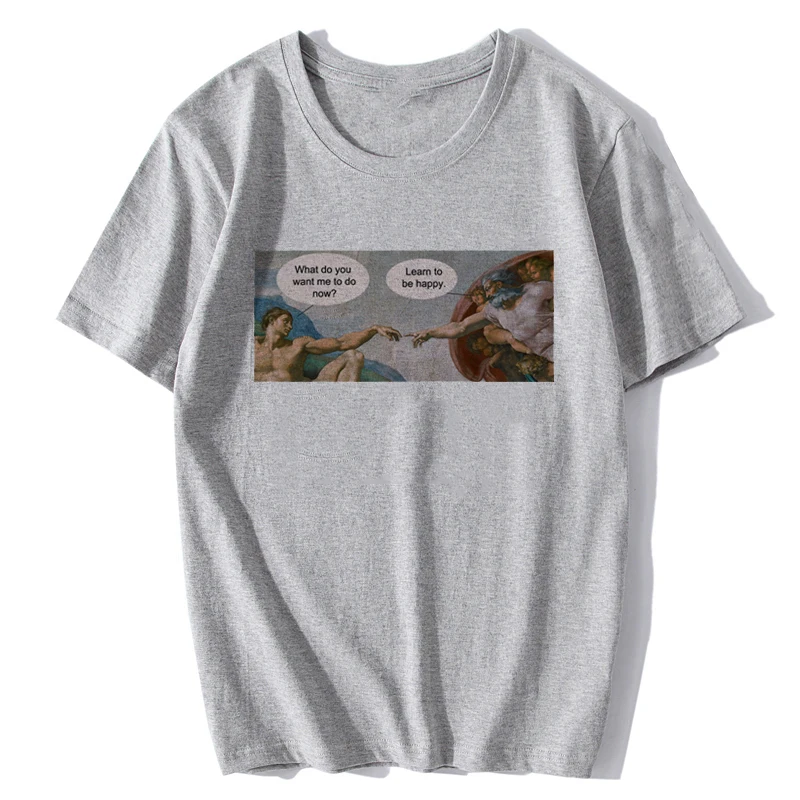 Новинка 2021 футболки с изображением ручек Микеланджело винтажная уличная одежда