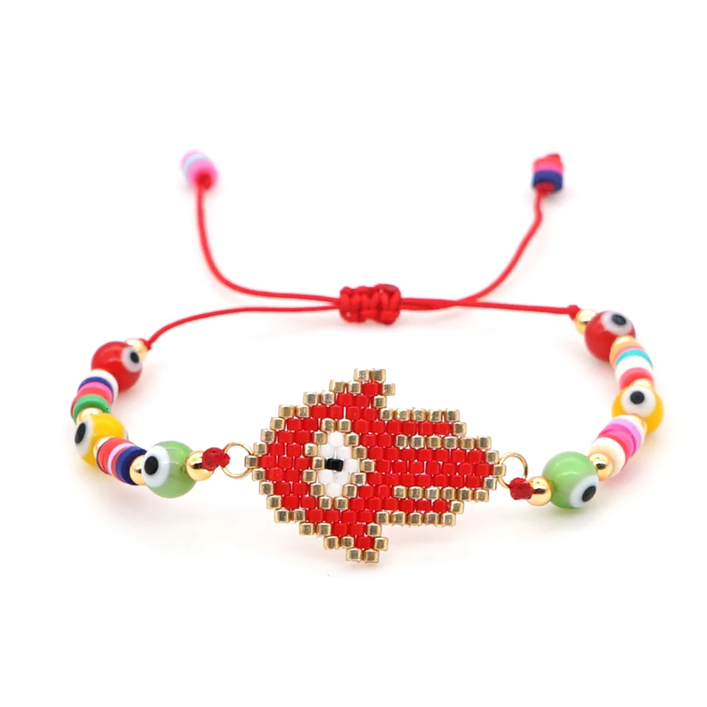 Go2boho Фатима браслет на руку “Хамса” для женщин Турецкий Дурной глаз браслеты