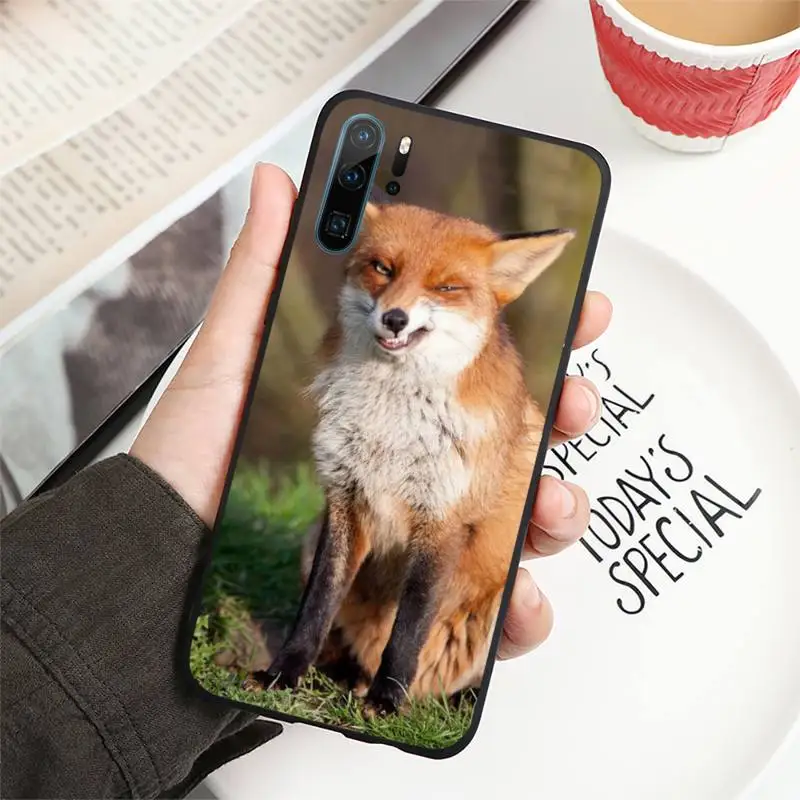 

red fox cute animal Phone Case For Huawei P40 P20 P30 Mate 40 20 10 Lite Pro Nova 5t P Smart 2019