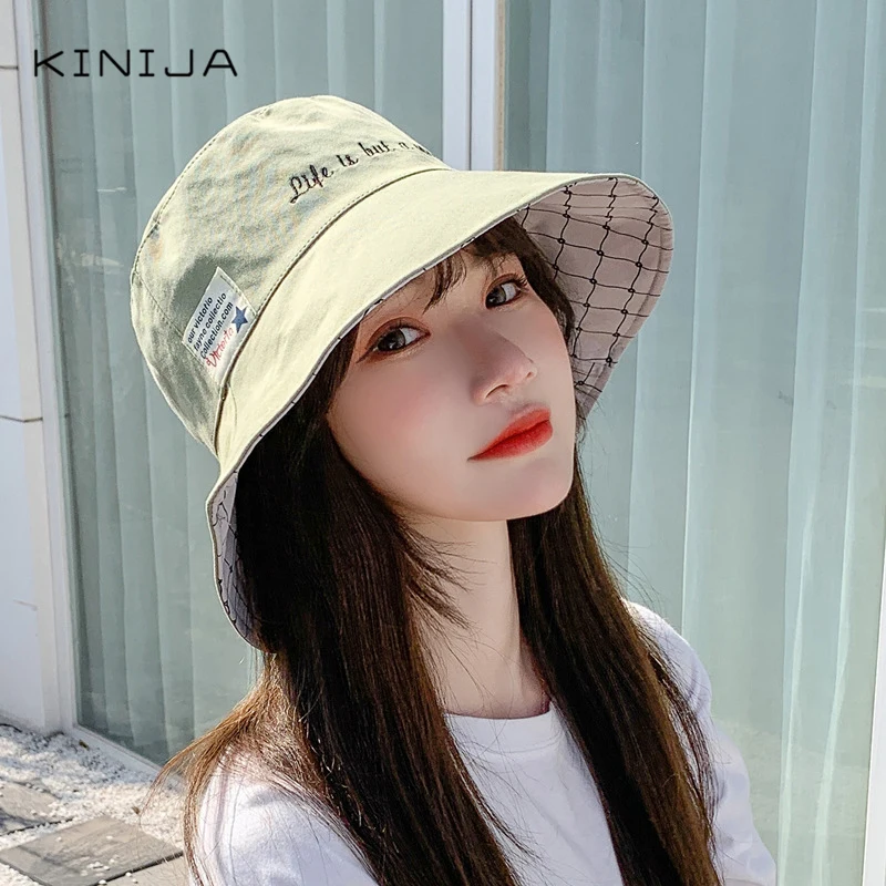 Двойной вышитый рыбацкий головной убор с буквенным принтом защита от