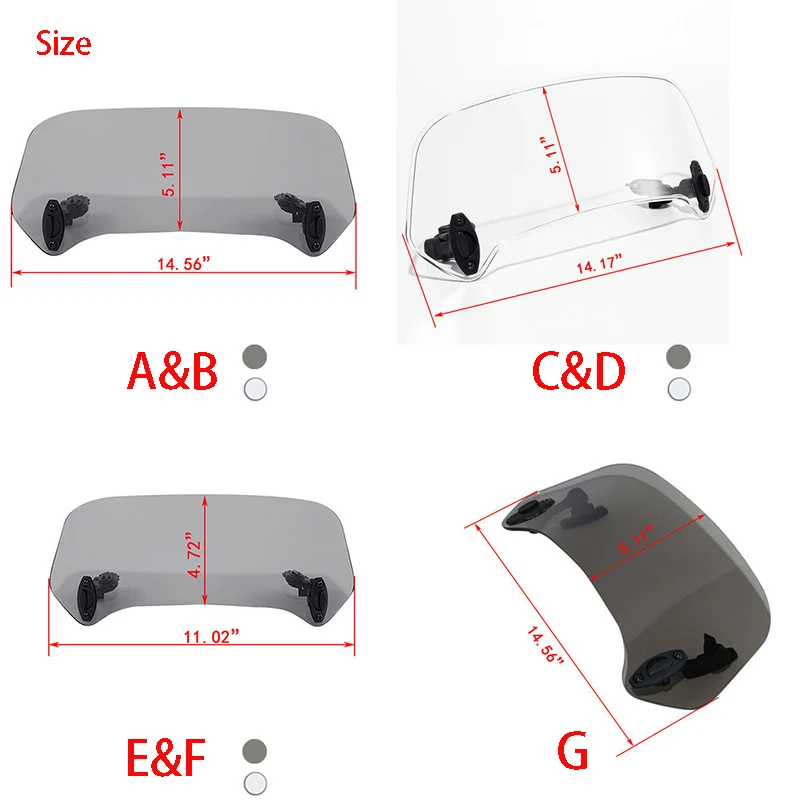 Регулируемый ветровой экран для мотоцикла удлинитель ветрового стекла спойлер