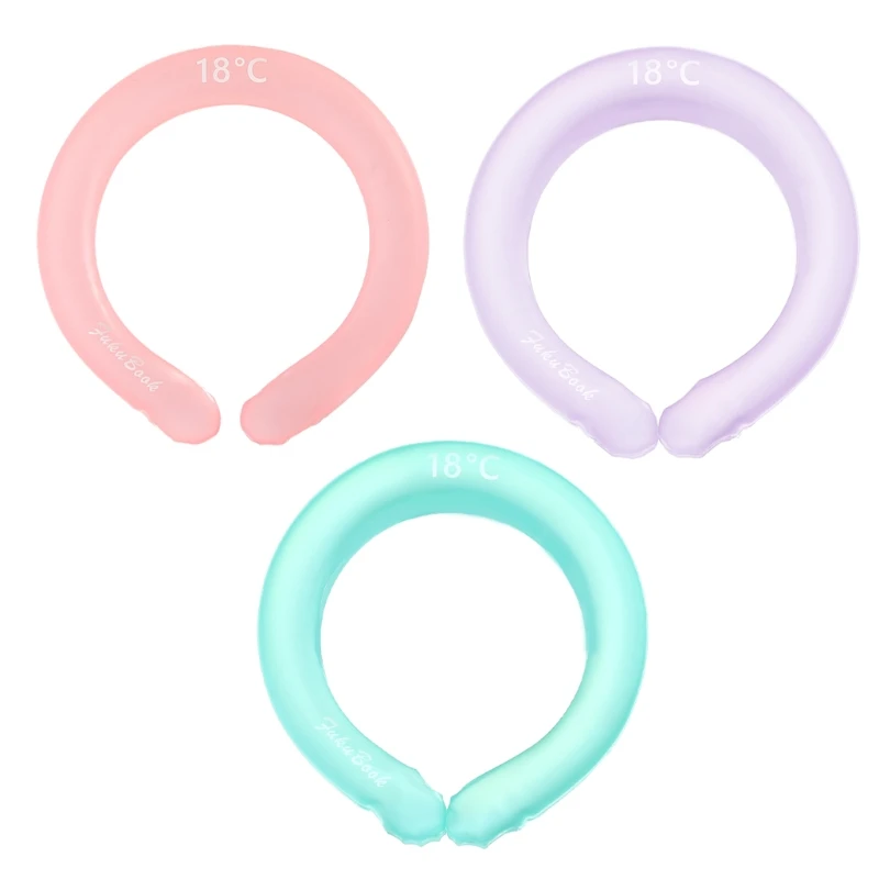 

Portable Neck Cooling Tube Wraps Hands Free Cold Gel Reusable Summer Products