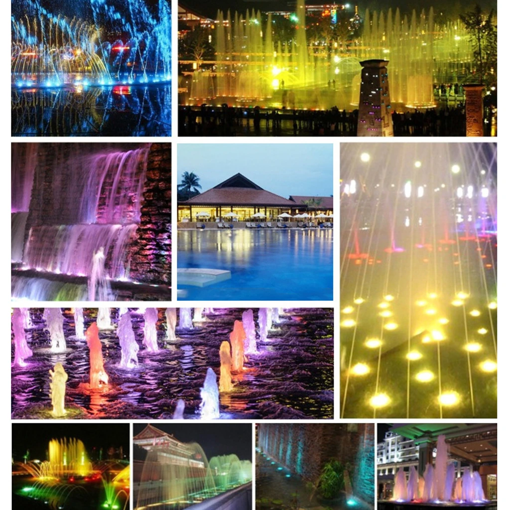 Подводный светодиодный светильник 15 Вт 18 24 В вращающийся подводный прожектор IP68